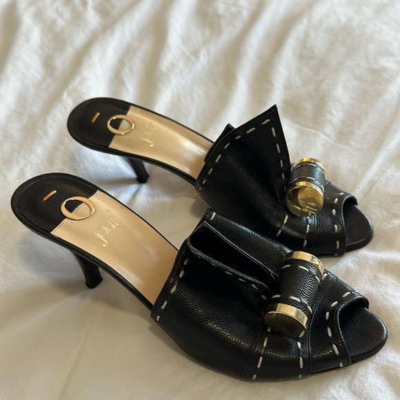 Jour black and gold low heel - Picture 2 of 6
